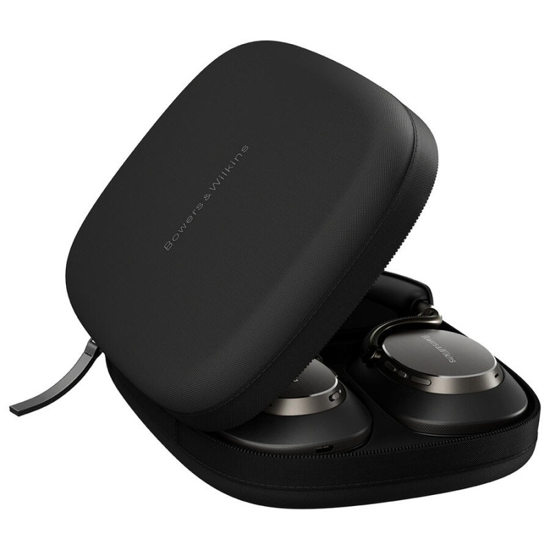 Bowers & Wilkins Px8 S2 Onyx Black belaidės Bluetooth ausinės, hibridinis triukšmo slopinimas