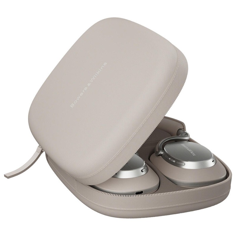 Bowers & Wilkins Px8 S2 Warm Stone belaidės Bluetooth ausinės, hibridinis triukšmo slopinimas