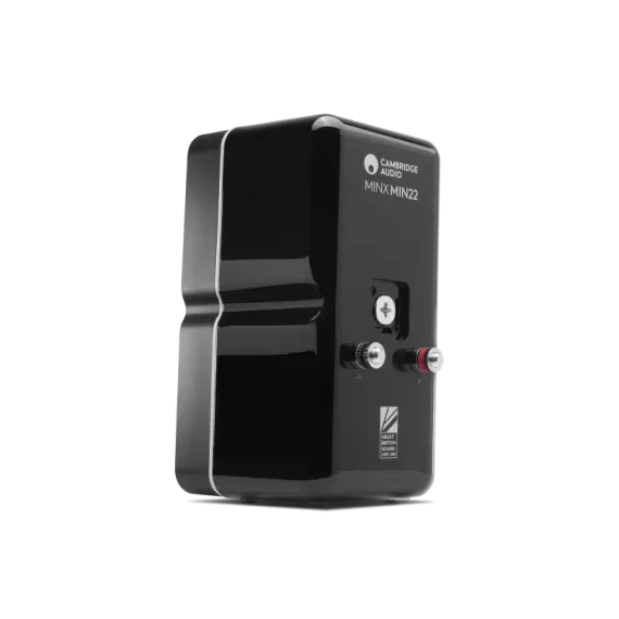 Cambridge Audio Minx Min 22 sferinė BMR palydovinė kolonėlė su woofriu (vnt.), juoda/balta