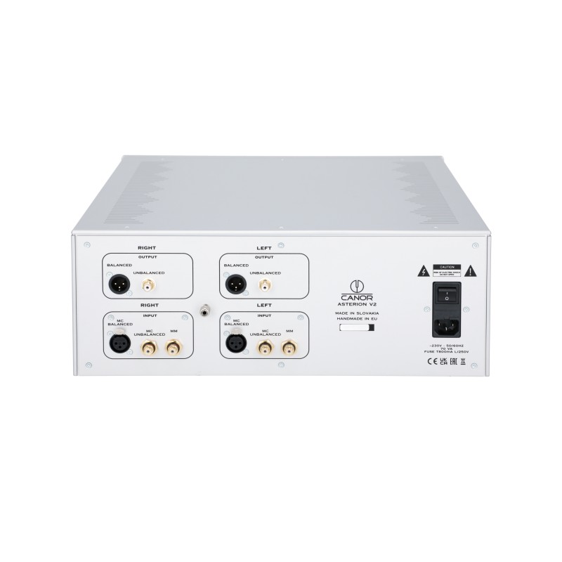 Canor Asterion V2 pradinis patefono lempinis stiprintuvas MM/MC su RCA/XLR