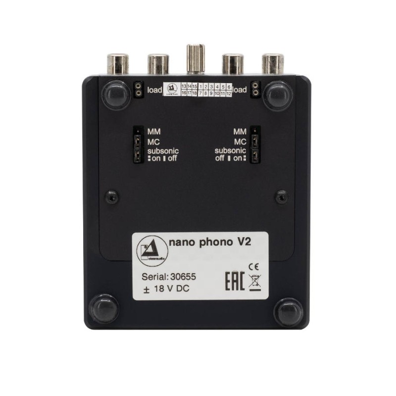 Clearaudio Nano Phono V2 Phono stiprintuvas, Black