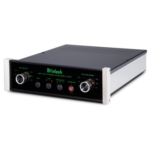 McIntosh MP100 patefono pradinis stiprintuvas su DAC, balansinė XLR įšvestis.