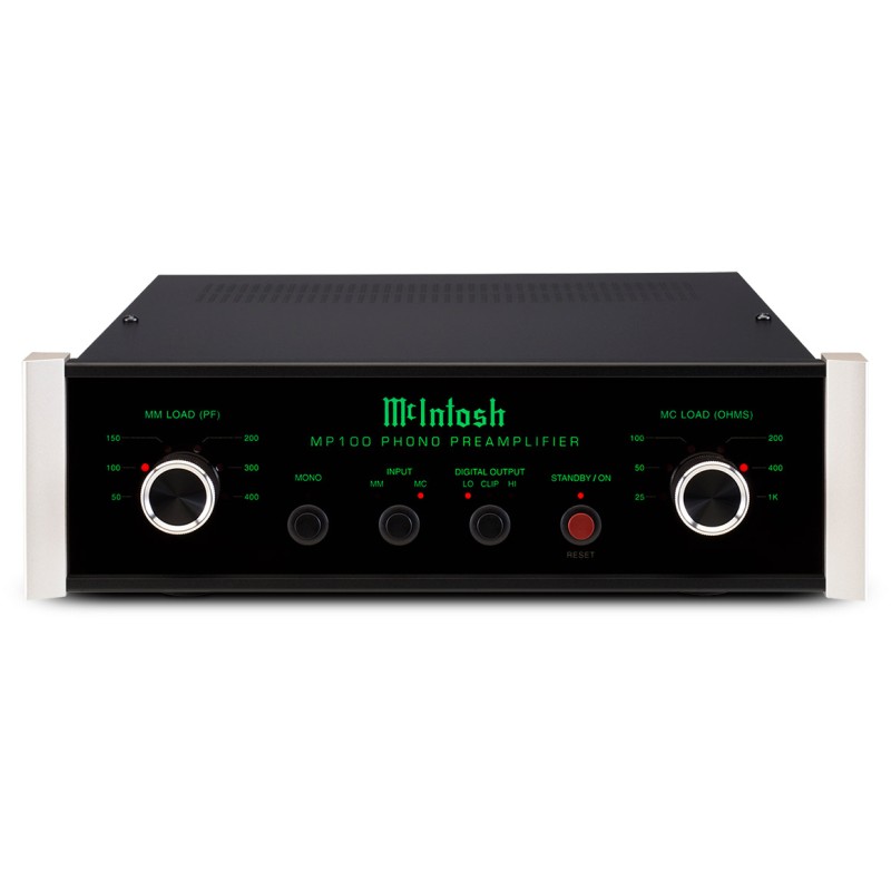 McIntosh MP100 patefono pradinis stiprintuvas su DAC, balansinė XLR įšvestis.