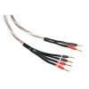 Melodika Brown Sugar BSBW225 Bi-wiring kolonėlių kabelių komplektas 2x2mm²+2x2,5mm² su Banan tipo kištukais (nuo 1,5m)