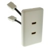 Melodika Black & White BWG2HD 2xHDMI sienelinė plokštė su 3D palaikymu (Decora Standard)