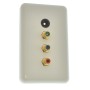 Melodika Black & White BWG3R1T 3xRCA + Toslink sienelinė plokštė (Decora Standard)