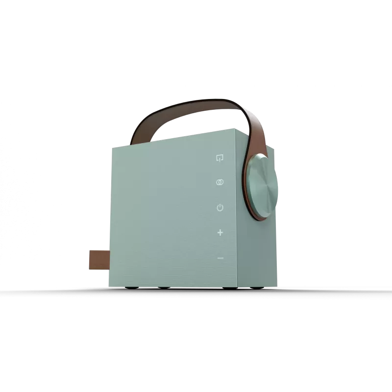 Morel Biggie belaidė garso kolonėlė su akumuliatoriumi ir Bluetooth, Aqua Frost