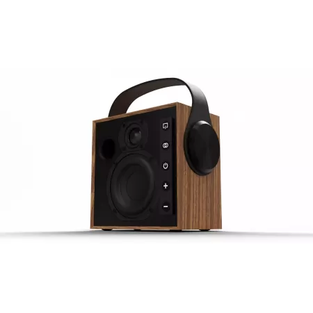 Morel Biggie belaidė garso kolonėlė su akumuliatoriumi ir Bluetooth, Oak Wood
