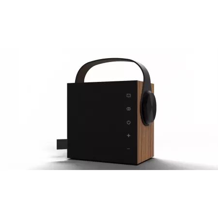 Morel Biggie belaidė garso kolonėlė su akumuliatoriumi ir Bluetooth, Oak Wood