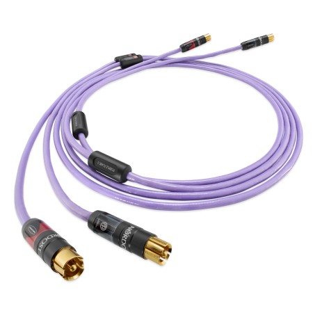 Nordost PURPLE FLARE 3 tarp blokinis RCA kabelių komplektas nuo 0,6m iki 3,5m
