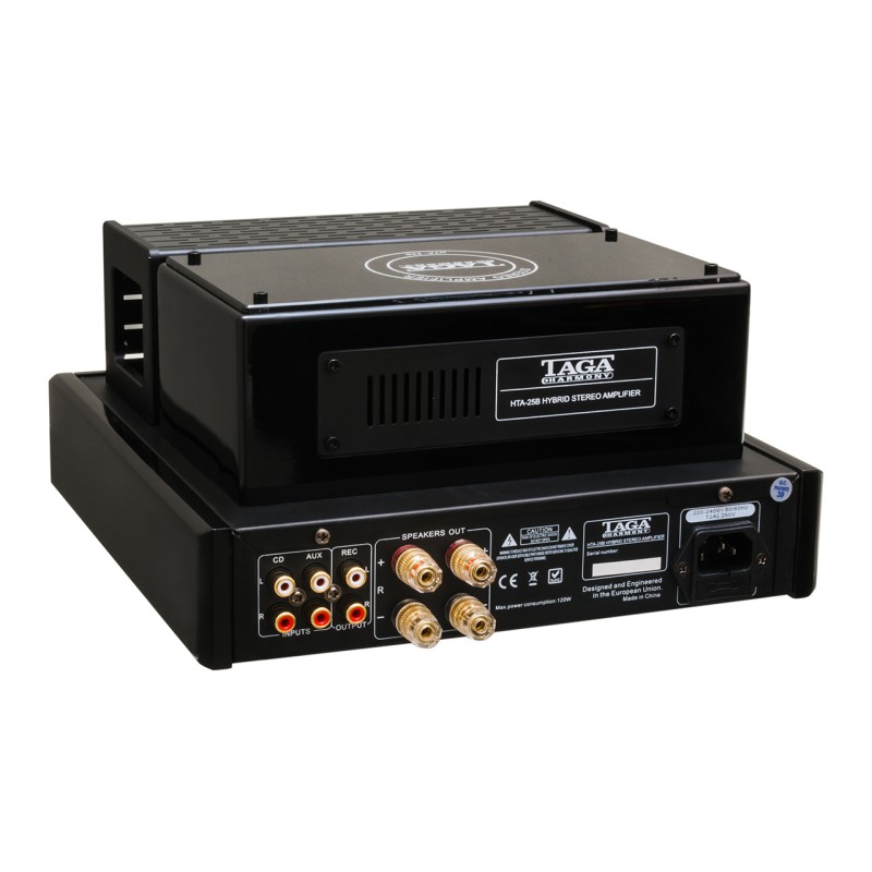 Taga Harmony HTA-25B hibridinis lempinis-skaitmeninis garso stiprintuvas su Bluetooth® 4.0 ir USB galingumas 2 x 25W