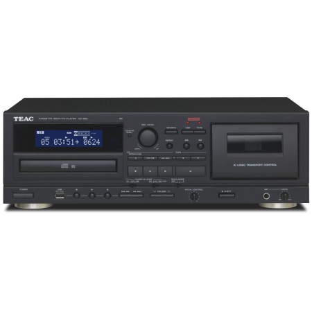 Teac AD-850-SE CD ir kasečių grotuvas su USB, juodas
