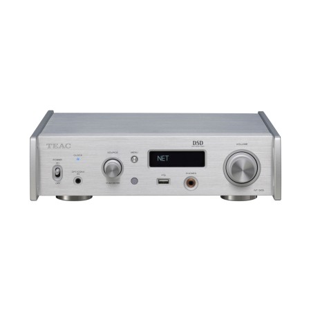 Teac NT-505-X USB tinklo grotuvas, DAC, pradinis stiprintuvas, sidabrinis