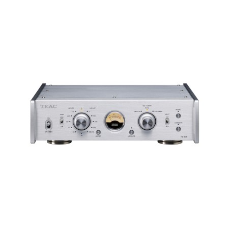 Teac PE-505 pradinis patefono stiprintuvas, sidabrinis