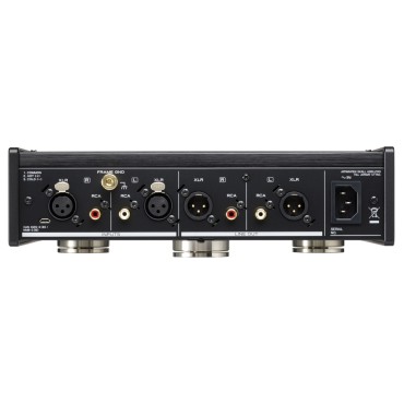 Teac PE-505 pradinis patefono stiprintuvas, juodas