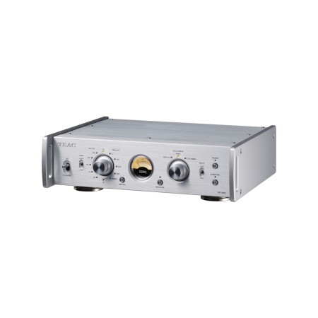 Teac PE-505 pradinis patefono stiprintuvas, sidabrinis