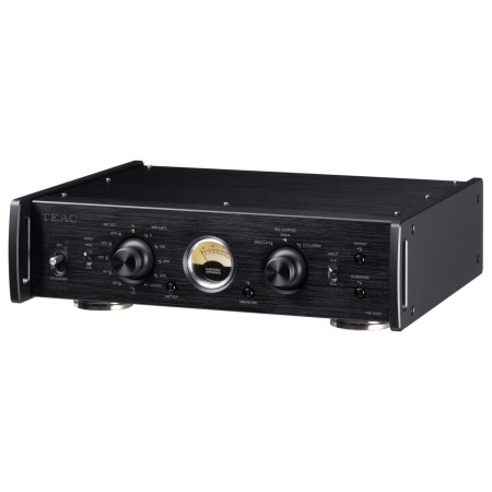 Teac PE-505 pradinis patefono stiprintuvas, juodas