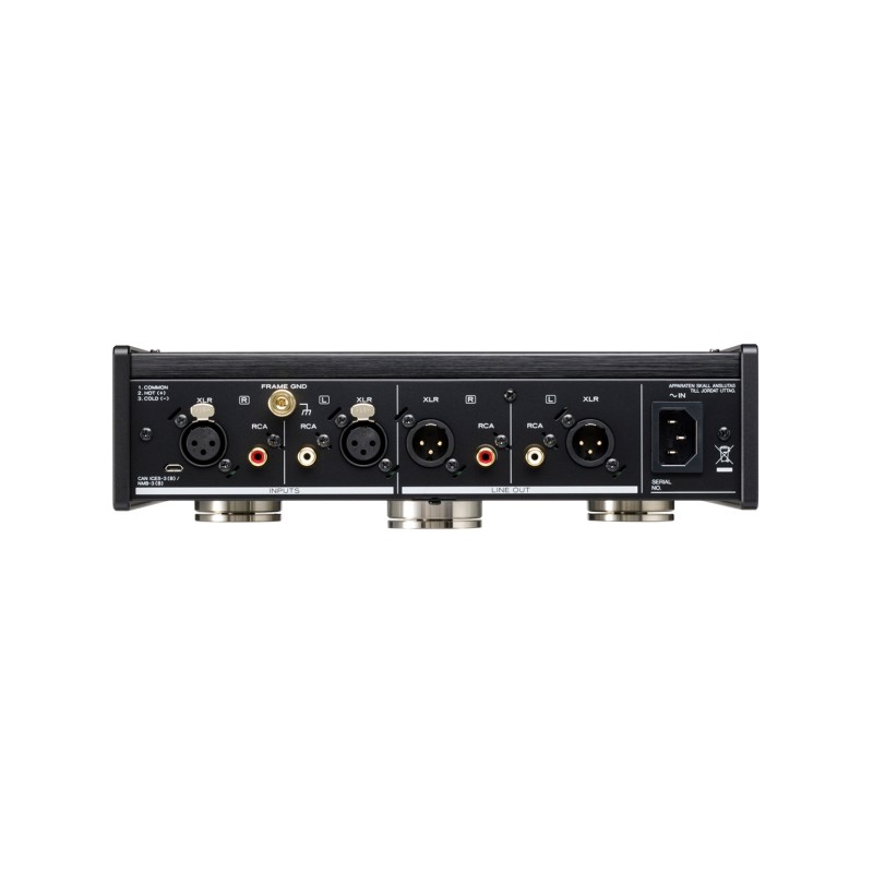 Teac PE-505 pradinis patefono stiprintuvas, sidabrinis