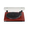 Teac TN-180BT-A3 Bluetooth patefonas su Audio Technica galvute, vyšnios spalvos