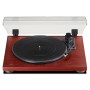 Teac TN-180BT-A3 Bluetooth patefonas su Audio Technica galvute, vyšnios spalvos