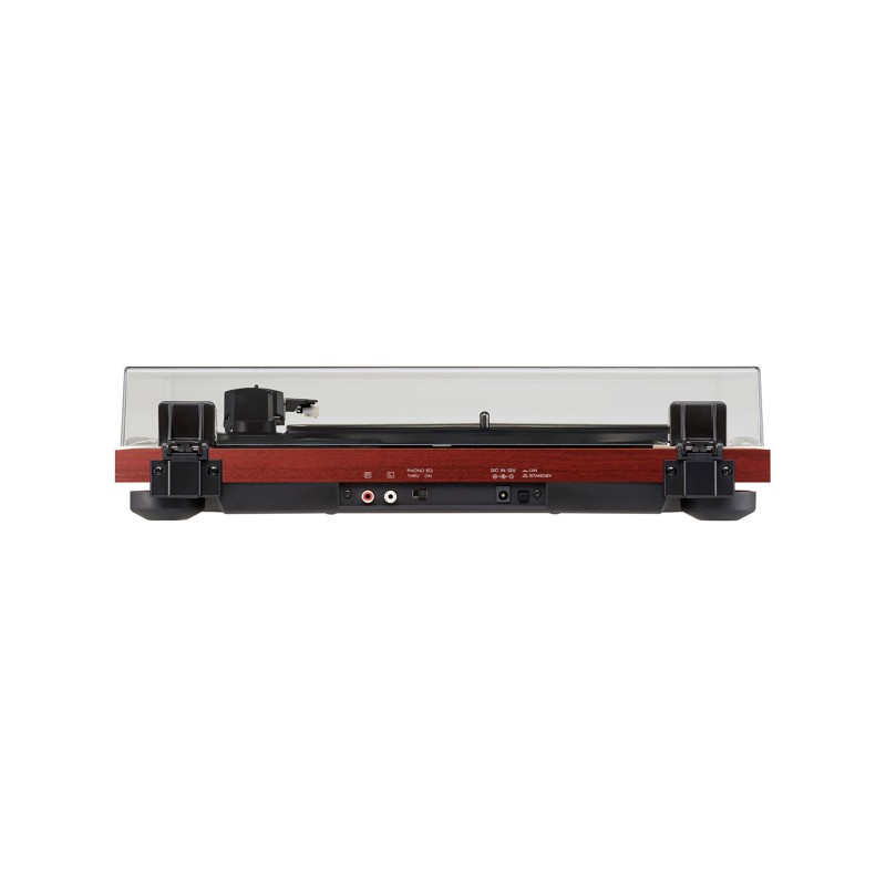 Teac TN-180BT-A3 Bluetooth patefonas su Audio Technica galvute, vyšnios spalvos