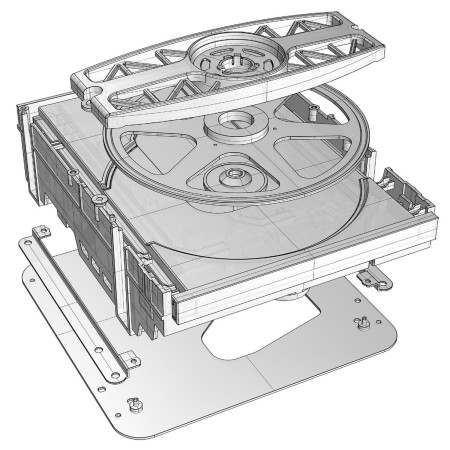 Teac VRDS-701T CD transportas su VRDS mechanizmu, juodas