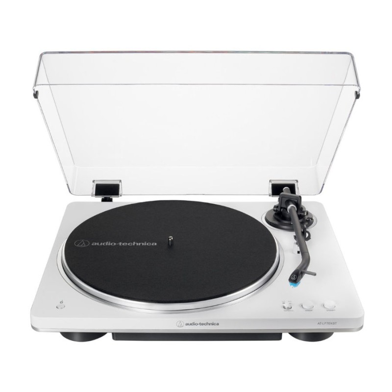 Audio-Technica AT-LP70XBT patefonas su diržine pavara ir Bluetooth balta sp.