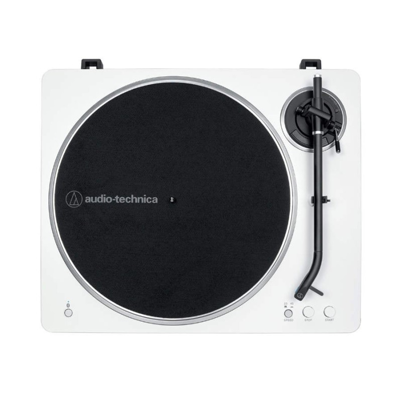 Audio-Technica AT-LP70XBT patefonas su diržine pavara ir Bluetooth balta sp.