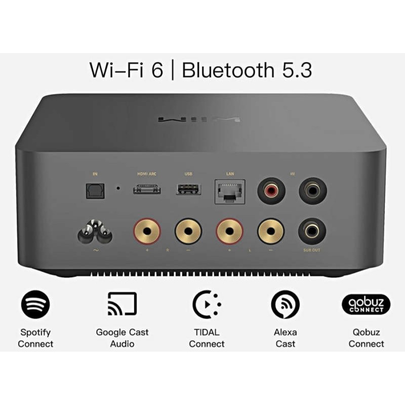 WiiM AMP Ultra stereofoninis stiprintuvas 2x200W